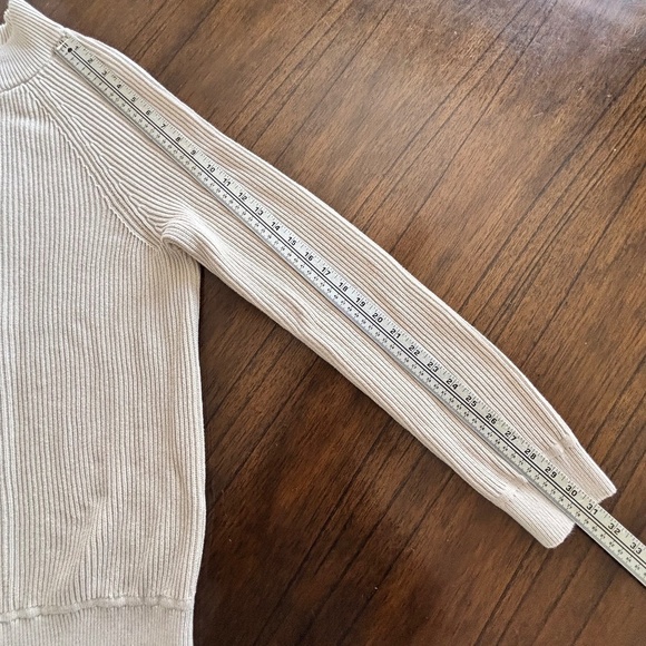 Denver Hayes men's cream colour full zip cardigan size L - Picture 14 of 14